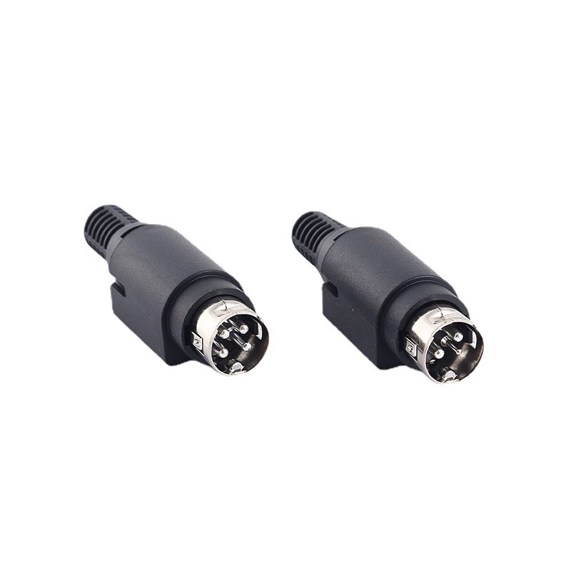 Powerdin3p 4p assembled type two thick and one thin four thick eight piece set minidin power plug supply