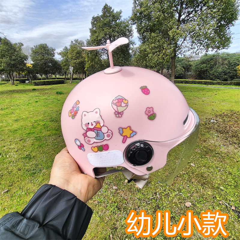 7-15 years old 3C certified motorcycle helmet Boys and Girls cute summer Four Seasons universal electric car helmet half helmet