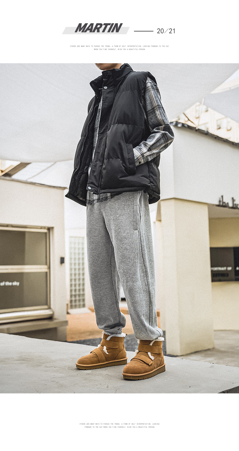 3125 par snestøvler nichedesign 2023 efterår og vinter nye fløjls tykke varme nordøstlige bomuldssko tykke såler_voghion.com