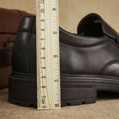 Men's genuine leather black slip-on soft-soled leather shoes formal business leather shoes breathable first-layer cowhide slip-on leather shoes