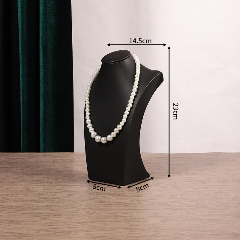 Collar estante de exhibición modelo retrato estante de joyería modelo de cuello mostrador accesorios collar estante de joyería cuello image 48