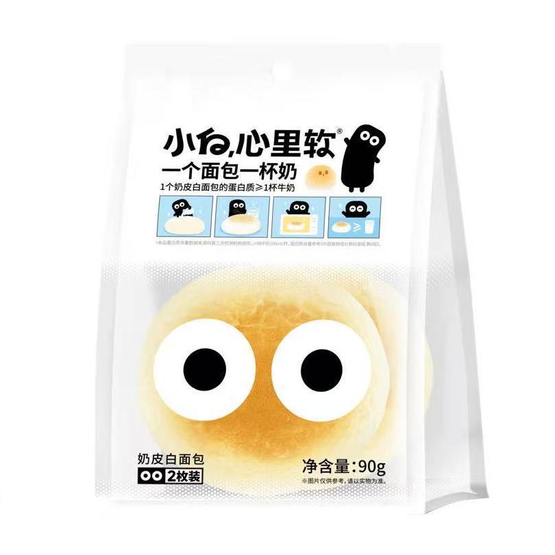 샤오바이 부드러운 밀크 스킨 화이트 빵 90g 오리지널 맛