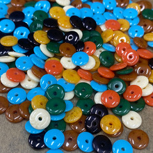 二代琥珀仿蜜蜡8*2mm飞碟隔片 文玩佛珠diy饰品配件隔珠厂家批发