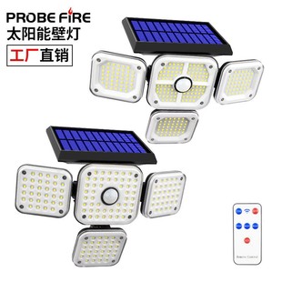 Cross-border new solar lights outdoor garden lights human induction garage street lights home wall solar wall lights