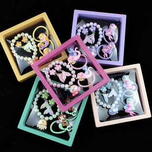 Children's Bracelet Cute Girl's Pendant Bracelet Little Girl's Cartoon Accessories Beaded Jewelry Bracelet Same Style