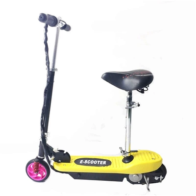 Qatlanan elektrik skuterlər Electric Scooter, Mini Lightweight - yellow-shock-absorption-model