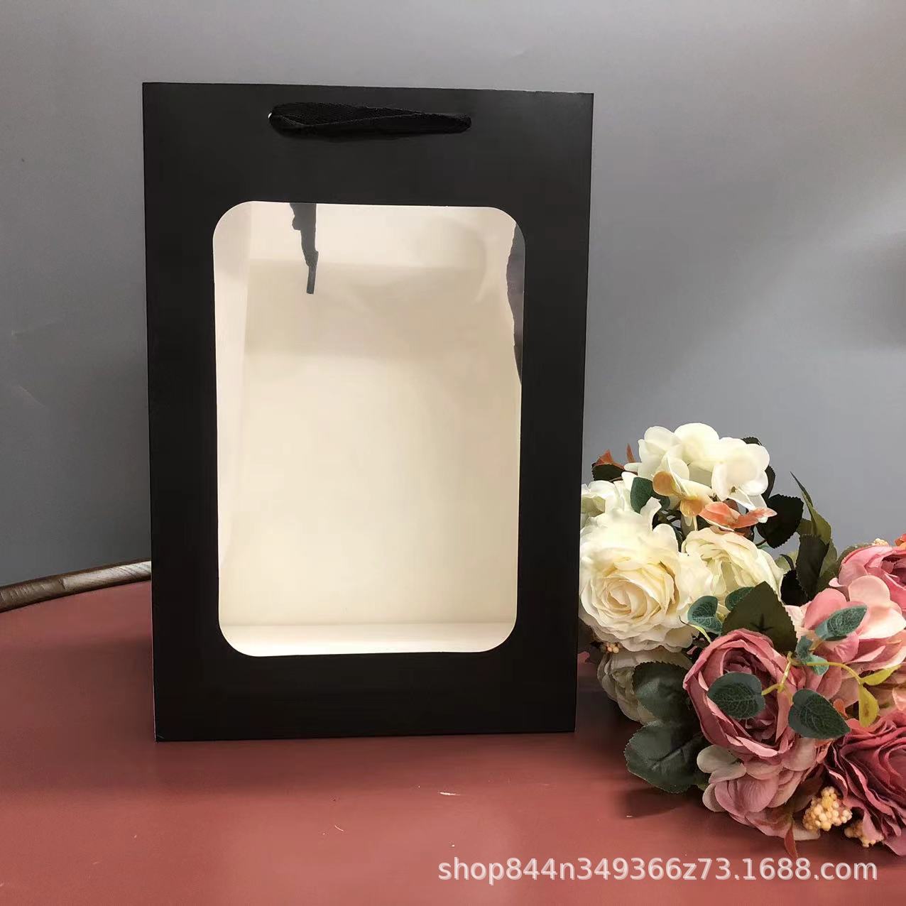 검정색, 크라프트지, 길이 18*가로 13*높이 25cm [소형]