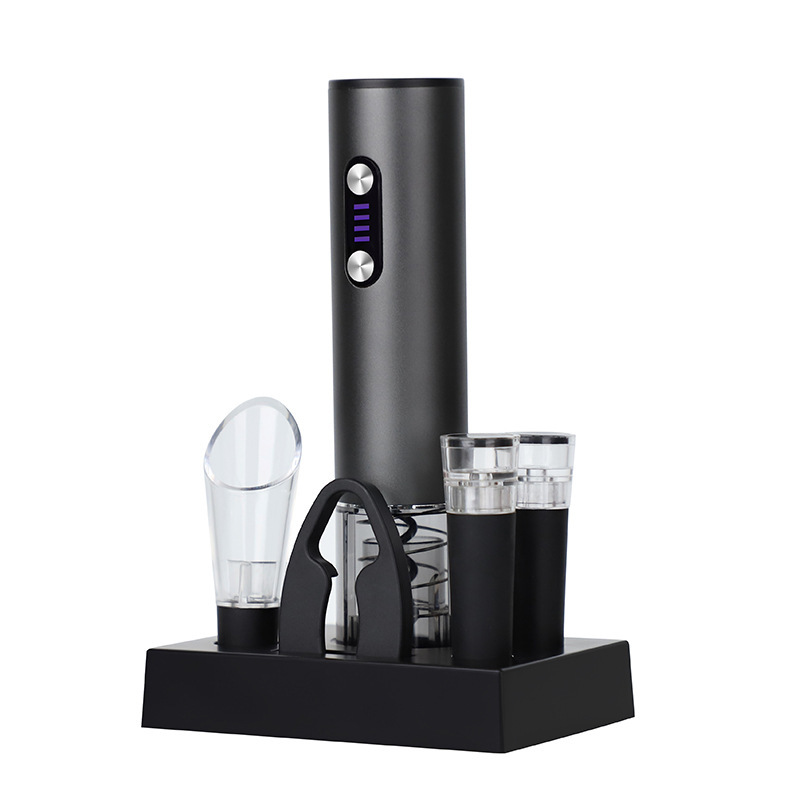 Abrebotellas de vino tinto eléctrico recargable para uso doméstico multifunción juego de abridor automático al por mayor image 8