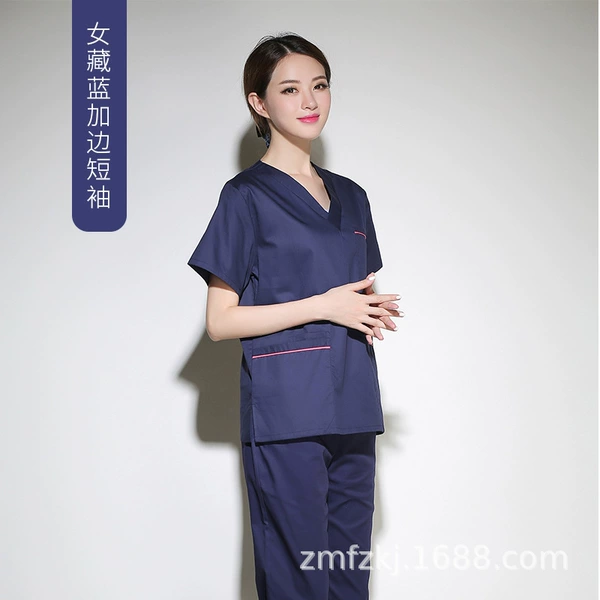 Women's Tibetan blue plus short sleeves