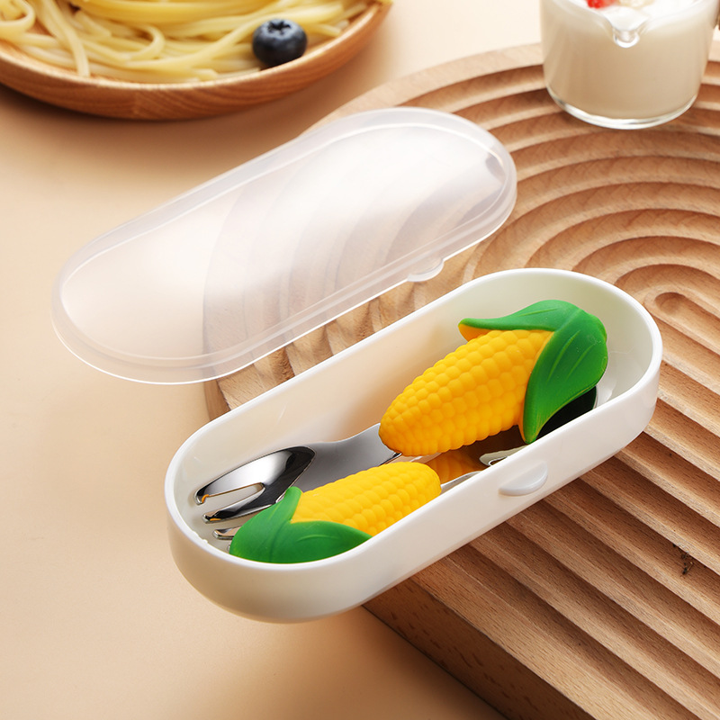 옥수수★포크와 스푼 세트 [투명박스 포장]