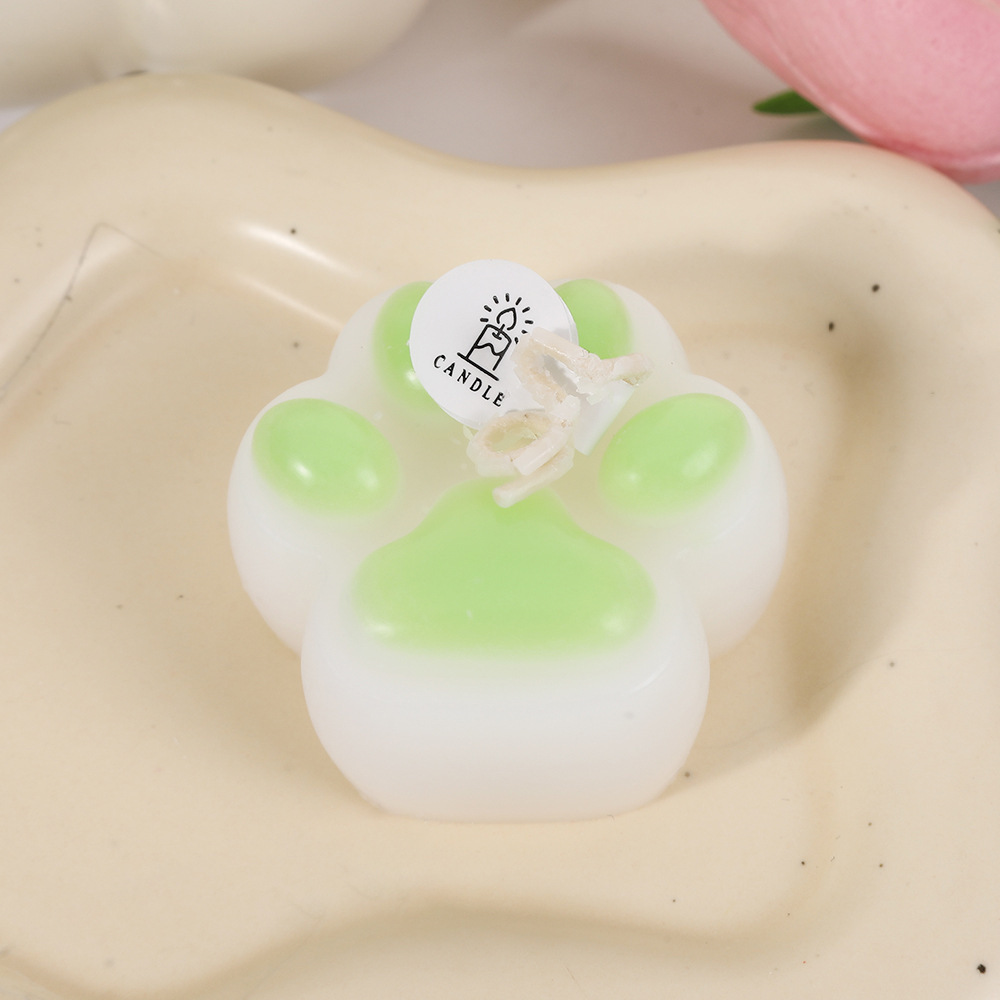 Bougie parfumée en forme de patte de chat décoration créative_voghion.com