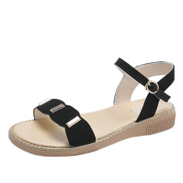Fresca y suave, 2026 verano con sandalias de hadas, zapatos de mujer rojos y simples