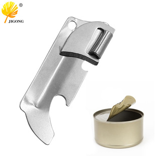 Stainless steel multi-purpose can opener bottle opener folding mini bottle opener portable can opener gadget wholesale
