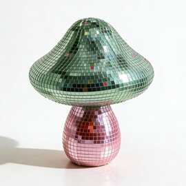 迪斯科彩色蘑菇迪斯科球艺术家居摆件装饰Mushroom Disco Ball