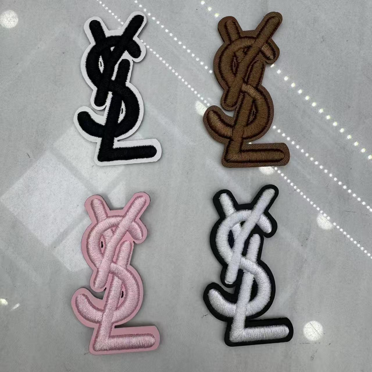 新Y款S家L立体绣花皮标帽子标包包装饰标服装辅料牛仔裤皮标