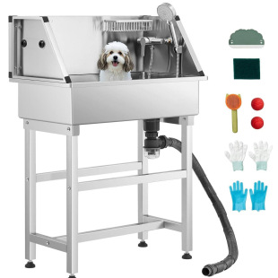 Foreign Trade New Model 34inch Pet Bath Pool Stainless Steel Small Dog Bath Tub Dog Pool Dog Washing Trough