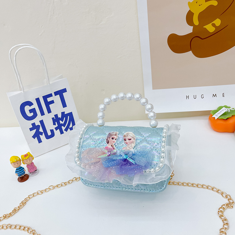 Bolsas de perlas coreanas para niños bolsas de moda para niñas bolsas de tendencia de cadenas de dibujos animados para niños bolsas pequeñas