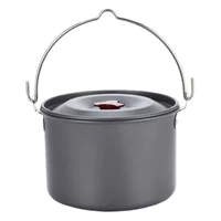 Amazon Горячие продажи товаров для улицы 4L Кемпинг Висячий горшок Один горшок Кемпинг Кулинария Суп Горшок Дикий Рыболовный суп Горшок