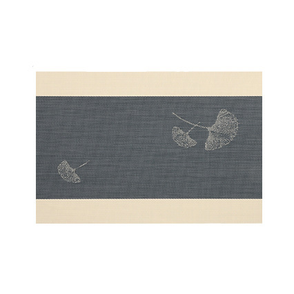 Nuevo Teslin placemat ginkgo jacquard tejido occidental placemat Luz de lujo decorativo Coaster almohadilla de aislamiento térmico impermeable y a prueba de aceite