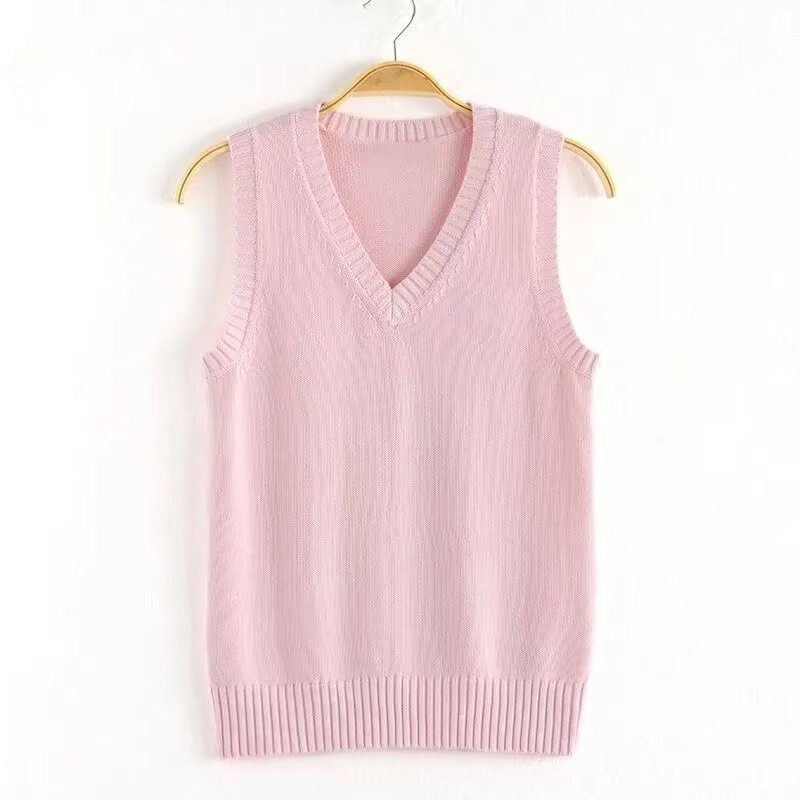 JK 制服セーターカーディガン卸売ベーシックジャケット女性の秋と冬のカレッジスタイルニットセータージャケット V ネック|undefined