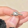 Hello kitty, silver one size cute ring, Birthday gift