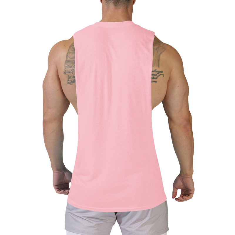 210g Weight Sleeveless Sleeve Length Cotton Blend, Polyester Fabric Type Regular Top Length Racerback Tank Tops Tops Type Casual Occasion Round Neck Neckline Loose Fit Type Solid Color Pattern Summer Season Men's Gender Simple Style Style Wholesale Men's Simple Style Solid Color Sleeveless Men's Tops 31