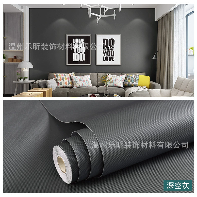Self-Adhesive Macaron Wallpaper, PVC, Waterproof & Moisture-Proof, 60 cm Width, Multiple Colors