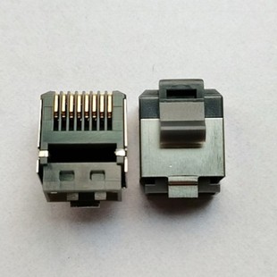 Поставка специальной экранированной кристаллической головки RJ45 для трансивера звездообразного звена с низким рельсом