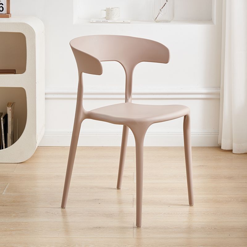 Sillas de plástico sillas de comedor de lujo sillas de mesa de estudio Macaron nuevo silla de corno silla de plástico para adultos