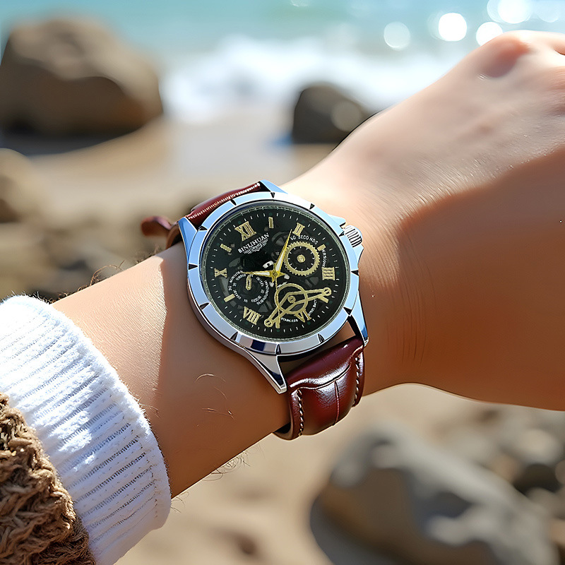 Hot-Selling Foreign Trade Watches for Men, Quartz Wristwatches, Classic Fashion, High-End Waterproof, Trendy Ready-Made Products, Dropshipping