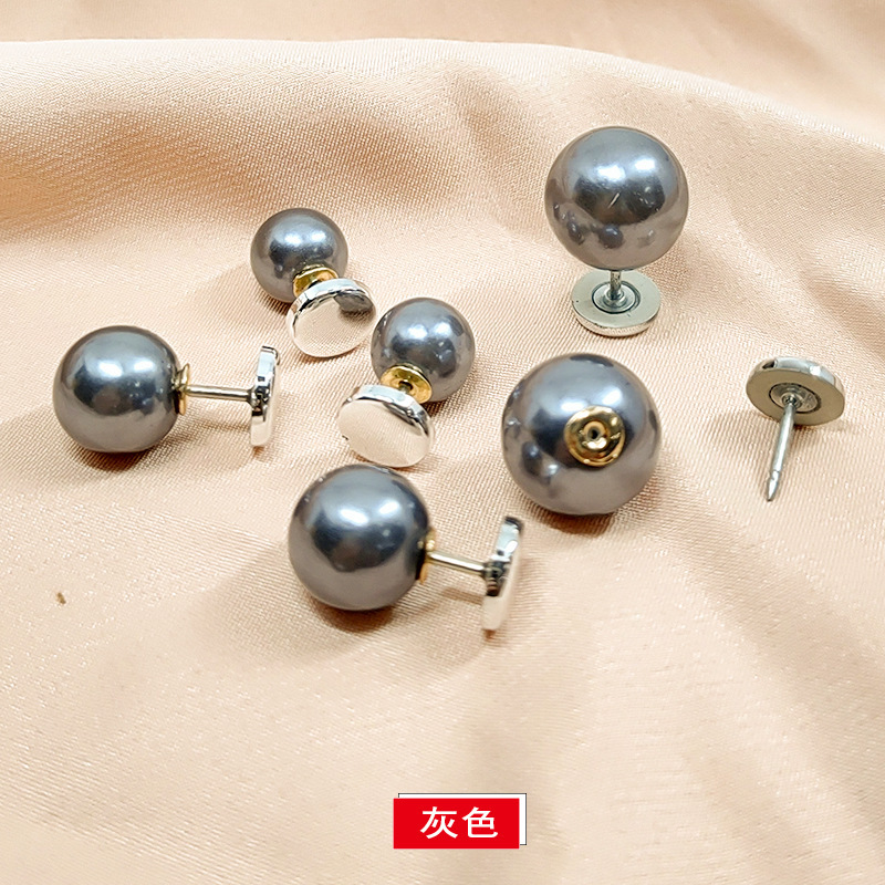 珍珠衬衫扣平底免钉可拆卸毛衣衬衫开衫装饰暗扣隐形免缝胸针扣针|undefined