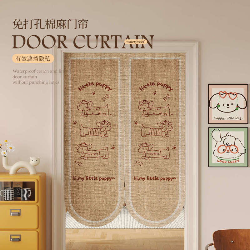Simple Cartoon Door Curtain for Bedroom, Home Tea Room, Privacy Partition Curtain, Bathroom No-Drill Door Curtain Simple Cartoon Door Curtain for Bedroom, Home Tea Room, Privacy Partition Curtain, Bathroom No-Drill Door Curtain