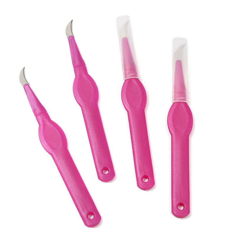 Розовая пластиковая ручка ножи для резки проволоки ручной вышивки крестом швейные инструменты нож для снятия проволоки бирка одежды с крышкой нож для резки проволоки