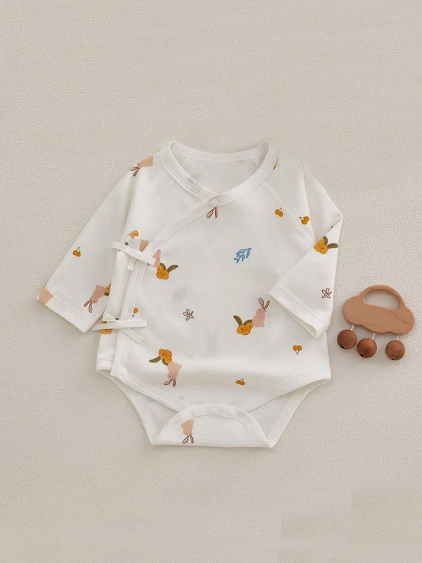Bebé de una sola pieza recién nacido ropa de bebé recién nacido vaina de primavera y otoño mono de algodón puro triángulo mameluco
