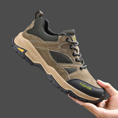 Cross-border Men's Shoes 2023 Four-Season Men's Casual Sports Shoes Rubber Sole Outdoor Hiking Soft Insole Breathable Hiking Shoes