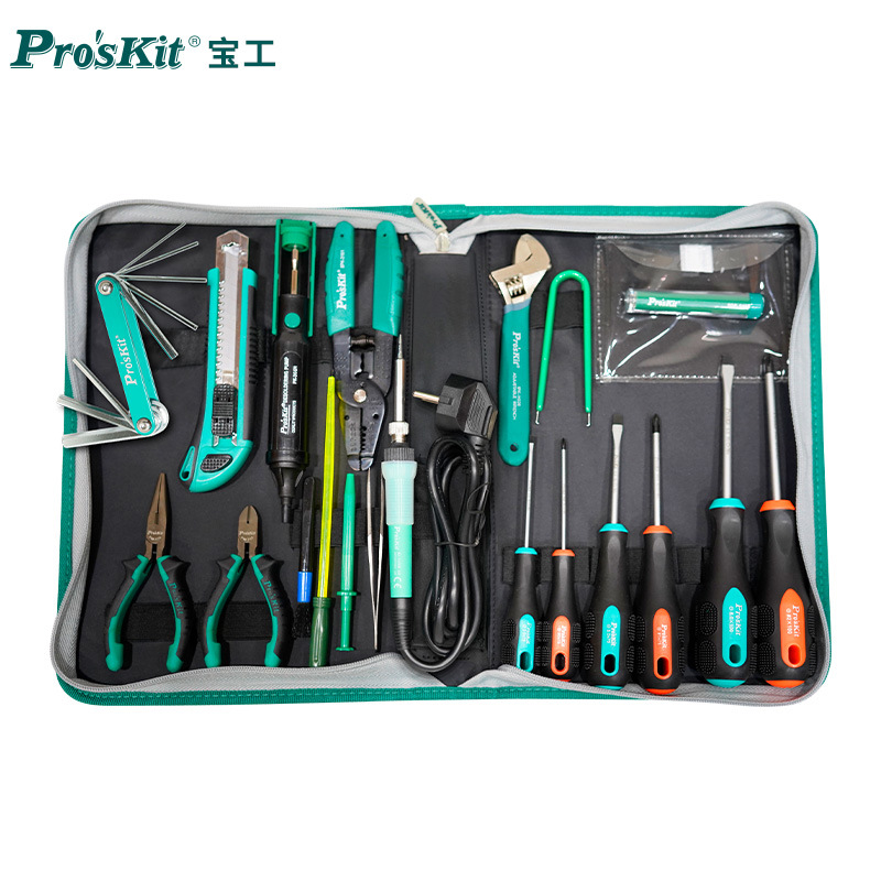 宝工 PK-612NH 电工维修工具组螺丝刀焊接烙铁工具组套（26件）