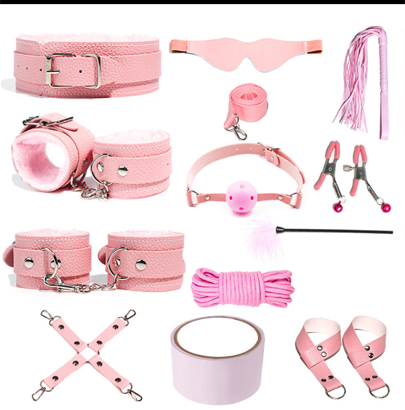 Jiuai SM Bondage Set with Hand and Foot Cuffs, Nipple Clamps, Low-Temperature Candles — detail image 22