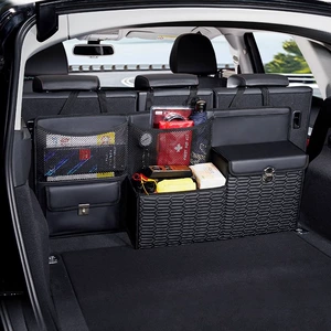 Car trunk storage box car storage box SUV finishing box hanging bag car backrest storage box