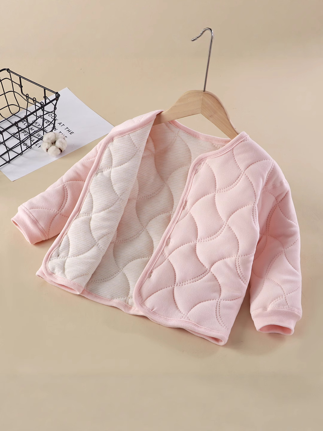 Tres capas de abrigo de niños, uniformes escolares, artefactos de algodón para niñas, ropa interior de algodón para niños, algodón para niños mayores y calientes