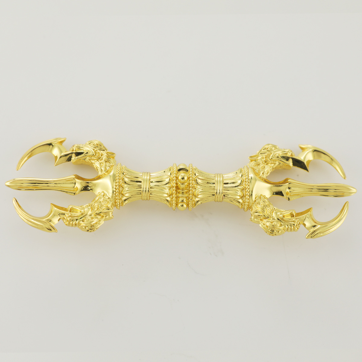 东密法器真言宗一面器四面器黄 铜龙头金刚杵三股杵 镀金佛堂供具|ru