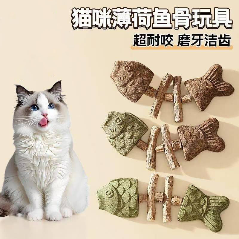 New Cat Toy Mint Fish Bone Matatabi Teething Stick Simulated Fish Worm Gall Fruit Durable Chewable Pet Toy New Cat Toy Mint Fish Bone Matatabi Teething Stick Simulated Fish Worm Gall Fruit Durable Chewable Pet Toy