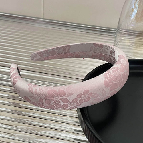 2024 Spring Pink High Crown Butterfly Bow Headband Hair Accessory Korean Sweet Cute Headband Fashion Blogger Simple Hair Accessory