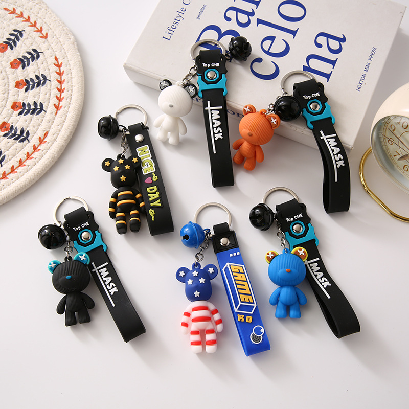 creative silicone cartoon keychain