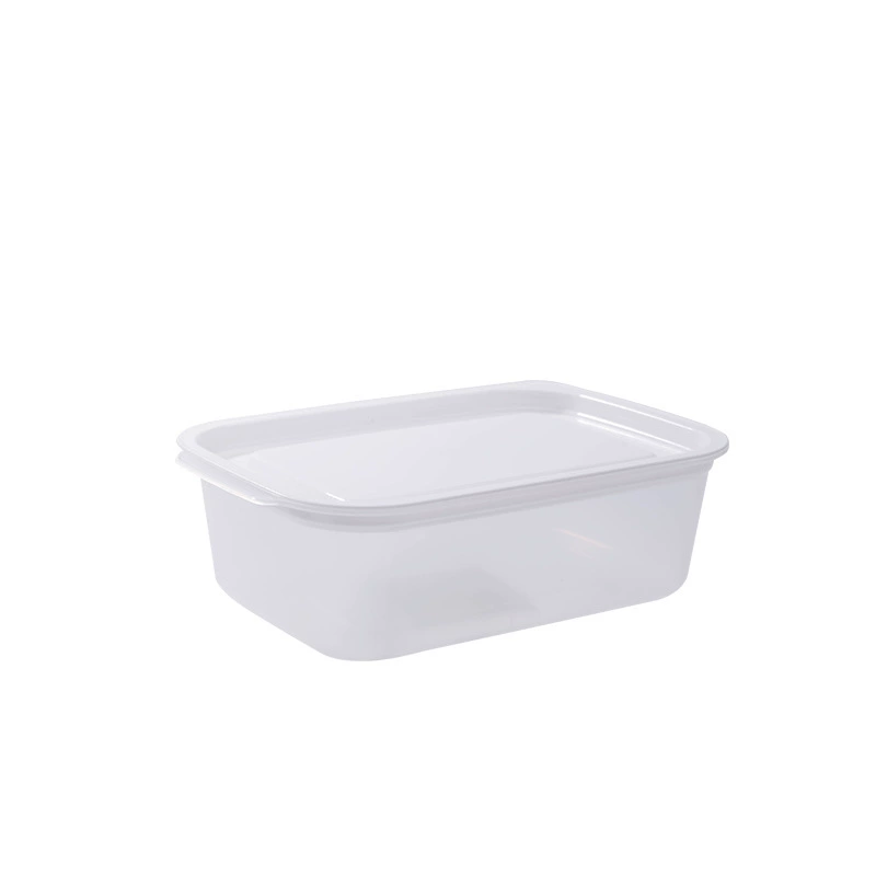 Storage box refrigerator container, PP plastic, stackable transparent, sizes small/medium/large/set