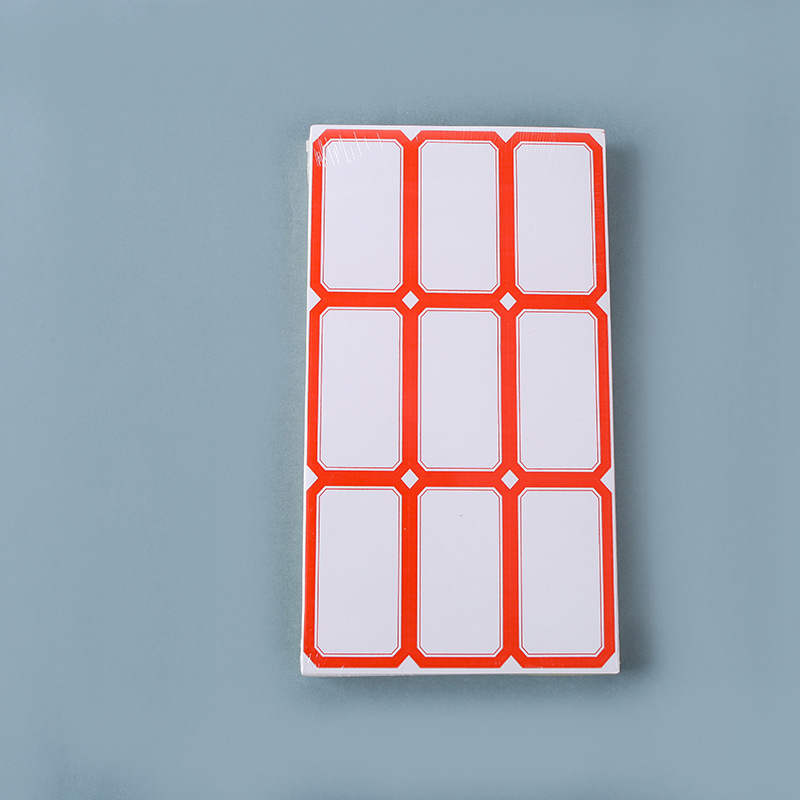 레드 80매 720개 스티커 7*3.9cm