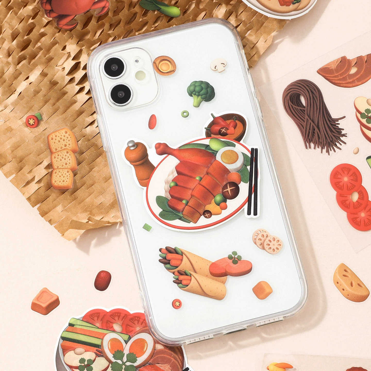Маленькая мультяшная милая наклейка, детская игрушка, delicacies, ручная работа