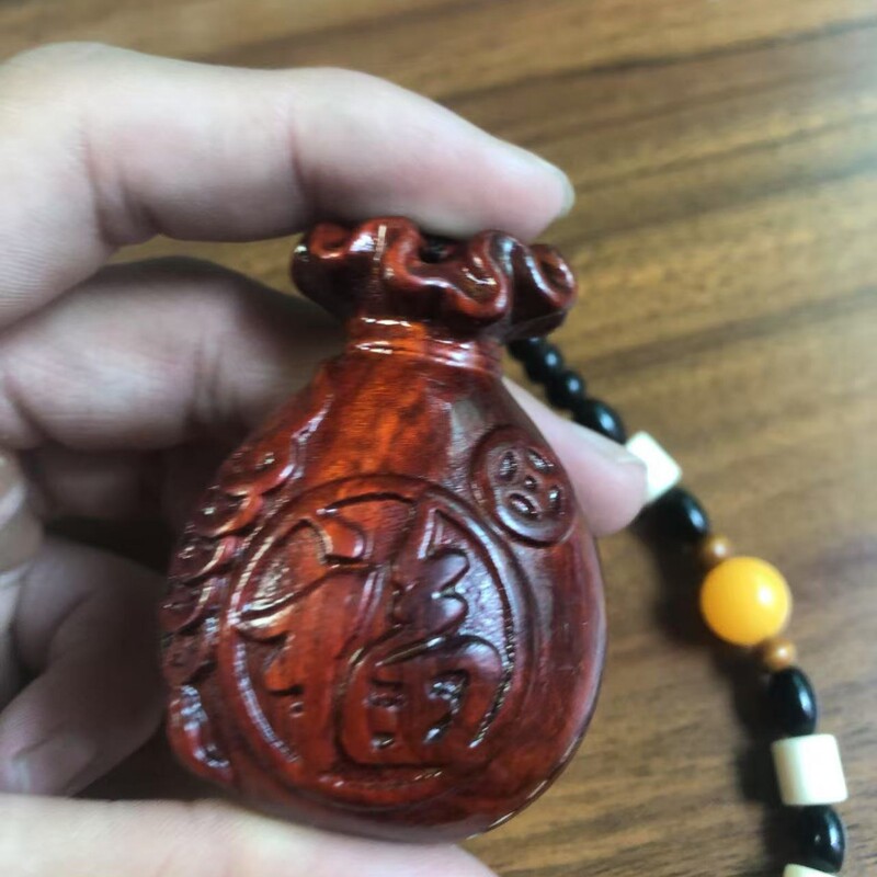紫檀の手持ち品、満足と喜び、竹と蝉、黒檀、紫檀の彫刻、驚くべき文学作品の手持ち品|undefined