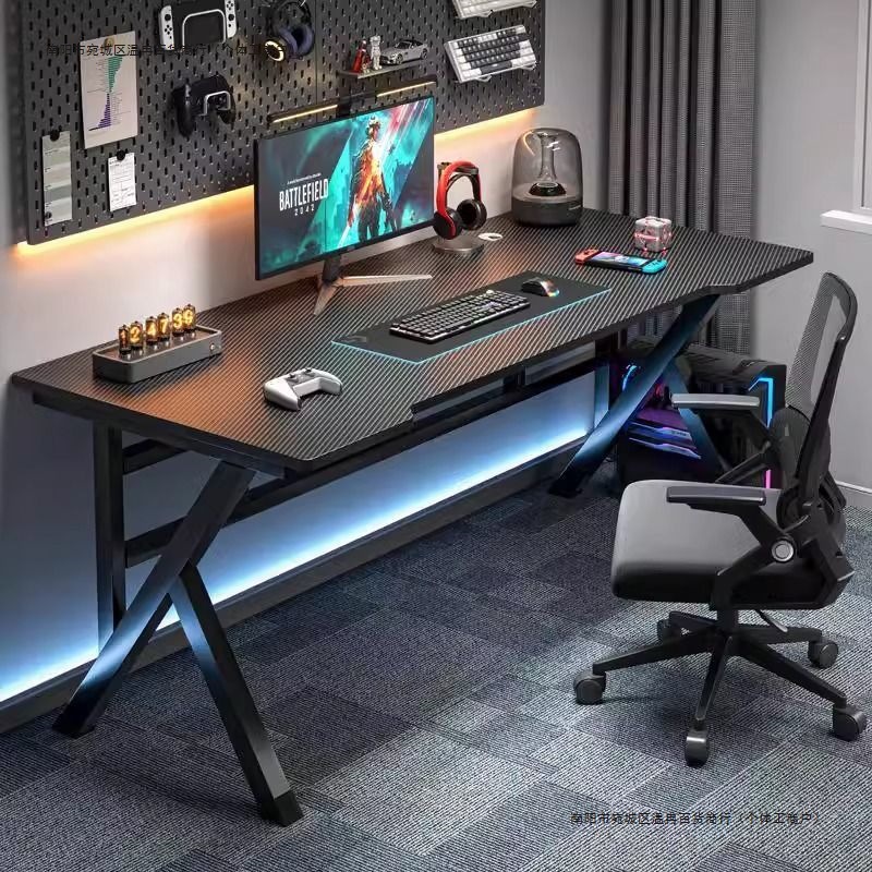 Computer Desk Desktop Home Bedroom E-Sports Table Table Simple Rental House Office Desk Chair Workbench Student Desk