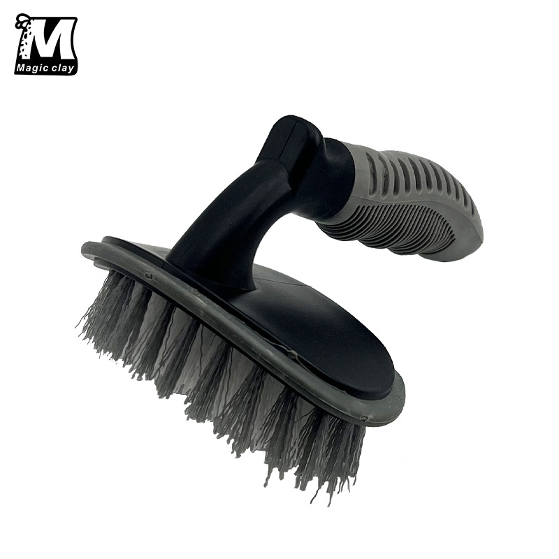 汽车L型轮胎刷轮毂刷钢圈刷弯柄洗车刷脚垫刷地毯刷快速清洁去污