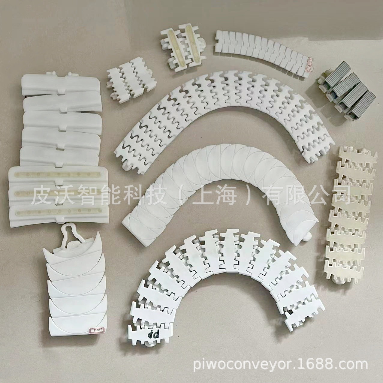 防滑柔性链带轴承设计 63/83/103单边轴承设计 全贴/半胶防滑链板